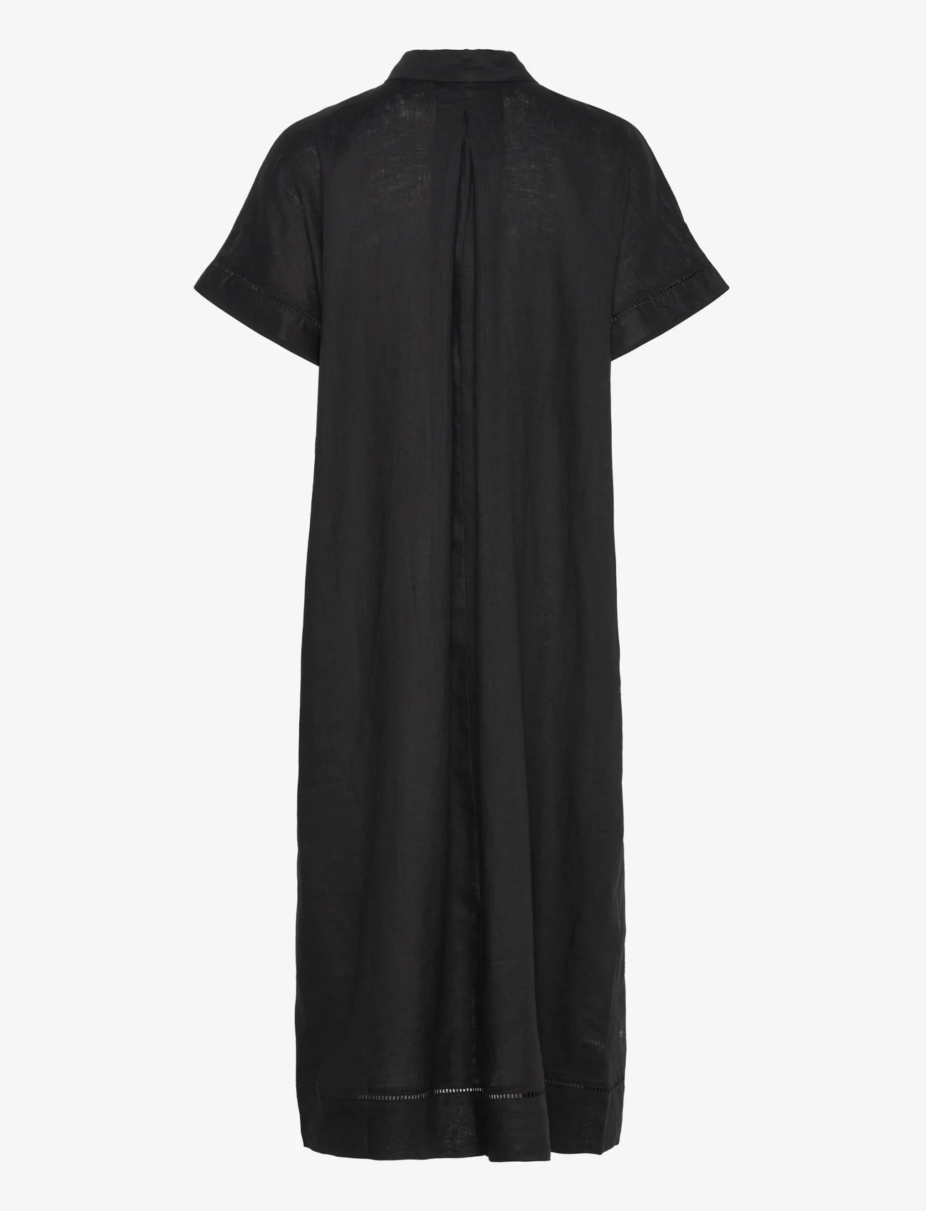 Lindex - Dress Laila pure linen - skjortklänningar - black - 1