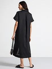 Lindex - Dress Laila pure linen - skjortklänningar - black - 3