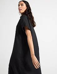 Lindex - Dress Laila pure linen - skjortklänningar - black - 5