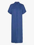 Dress Laila pure linen - BLUE