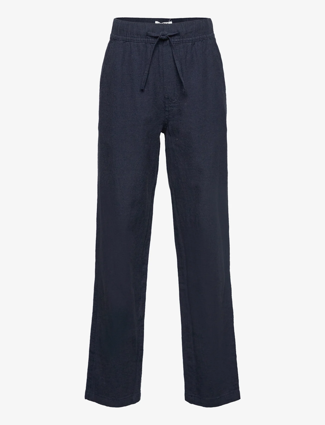 Lindex - Trousers linen blend - pantalons - dark navy - 1
