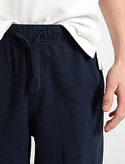 Lindex - Trousers linen blend - pantalons - dark navy - 5