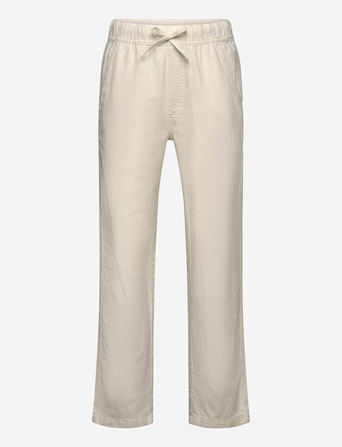 Lindex - Trousers linen blend - laveste priser - light beige - 1