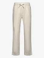 Trousers linen blend - LIGHT BEIGE