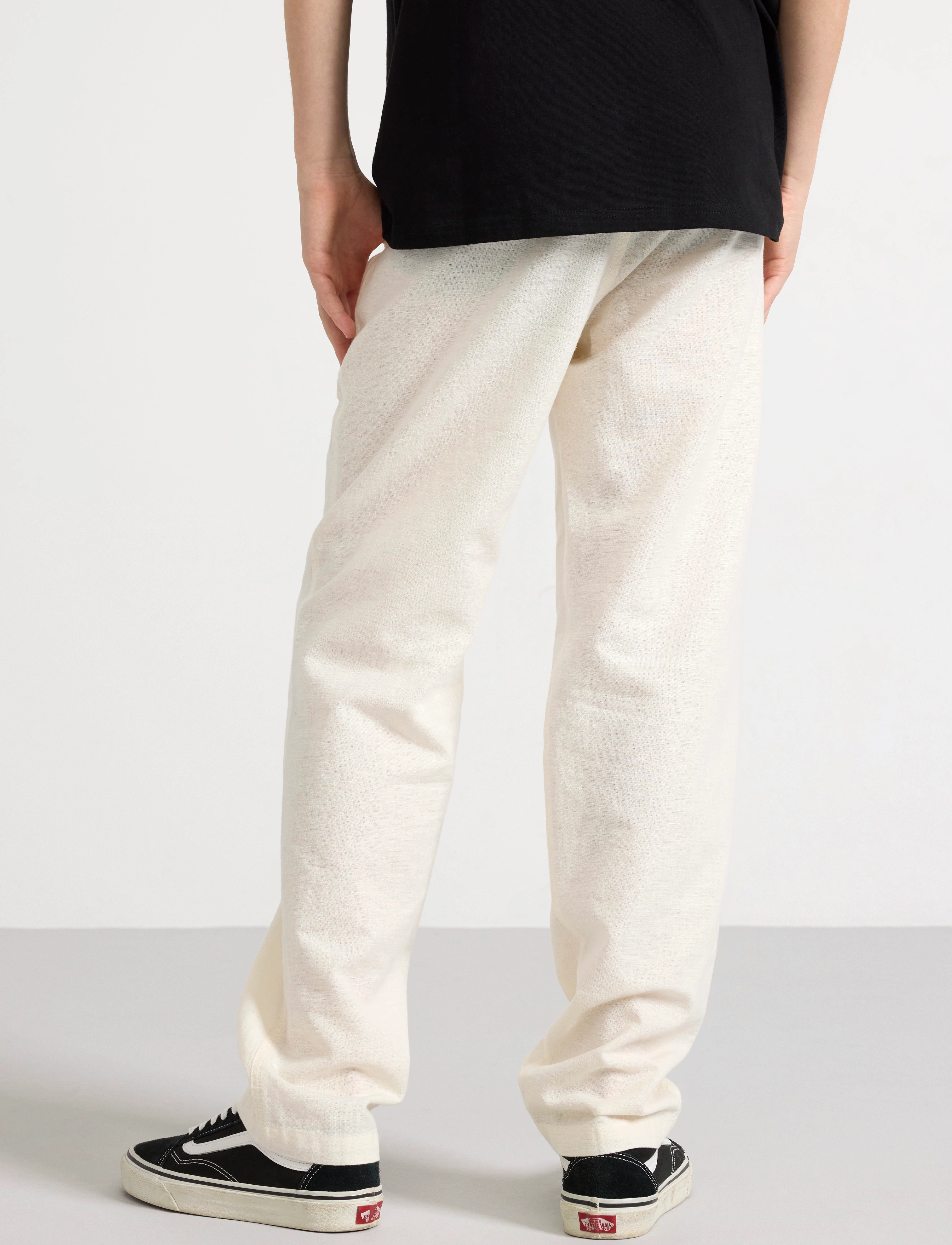 Lindex - Trousers linen blend - najniższe ceny - light beige - 2