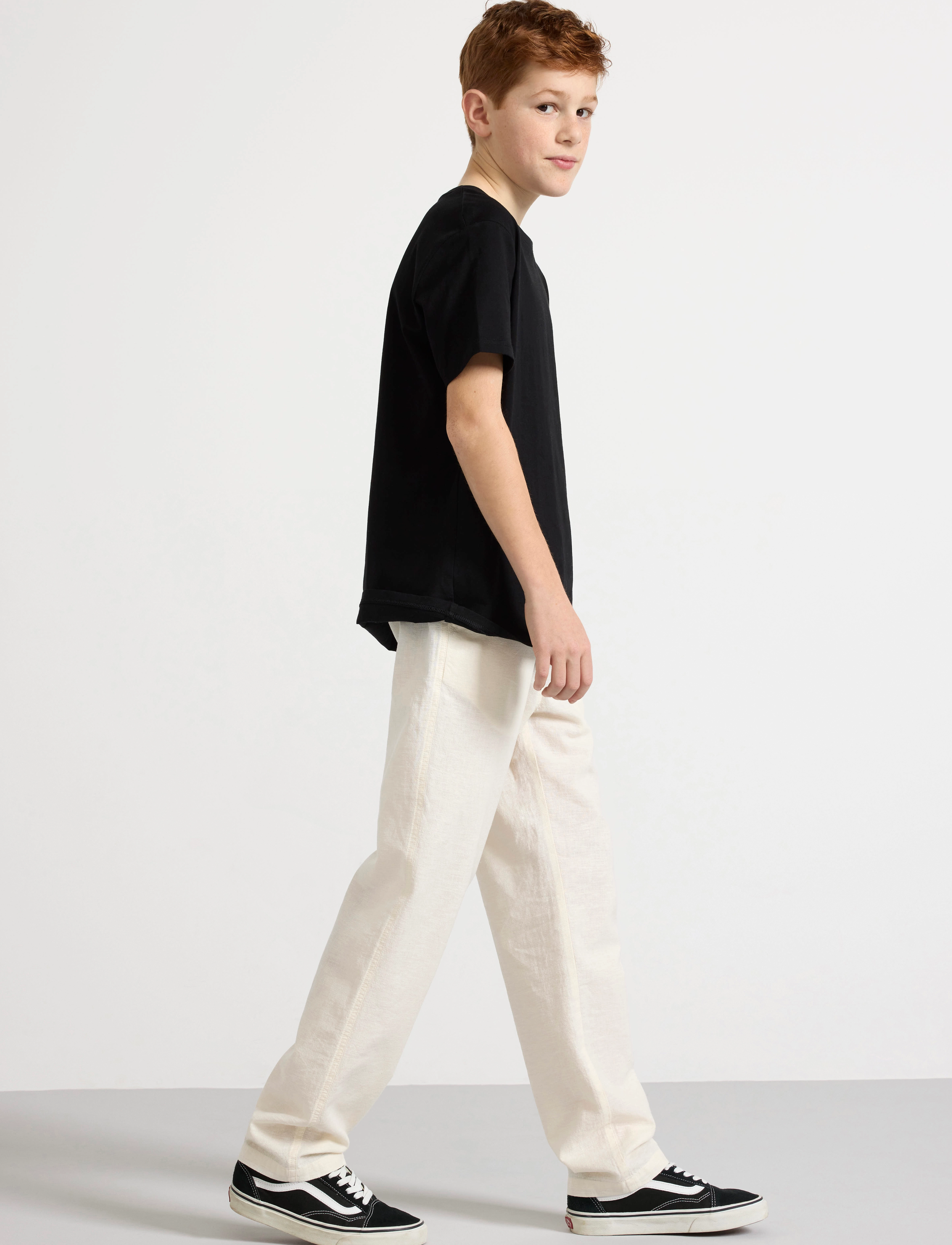Lindex - Trousers linen blend - najniższe ceny - light beige - 4