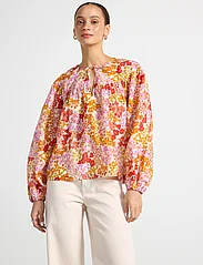 Lindex - Blouse Mimmi - long-sleeved blouses - orange - 2