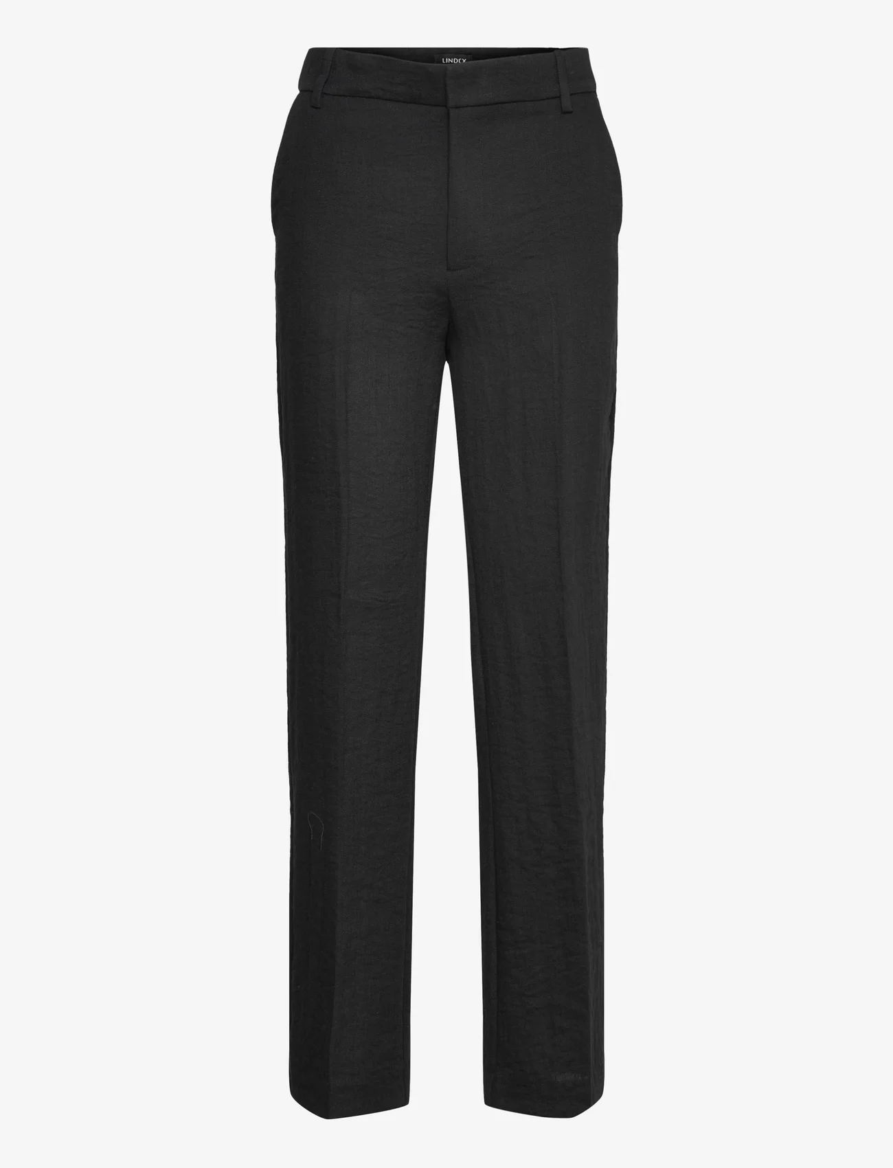 Lindex - Trousers Noor spring - sirge säärega püksid - black - 0