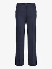 Lindex - Trousers Noor spring - tiesaus kirpimo kelnės - dark dusty blue - 0