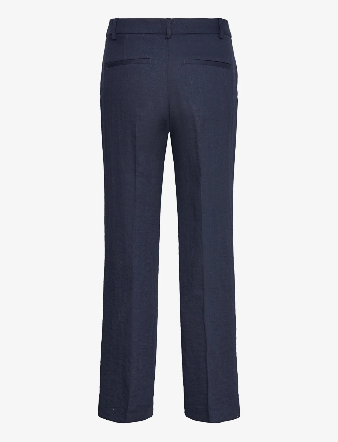 Lindex - Trousers Noor spring - broeken met rechte pijp - dark dusty blue - 1