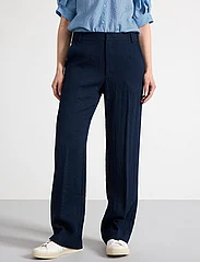 Lindex - Trousers Noor spring - straight leg trousers - dark dusty blue - 2