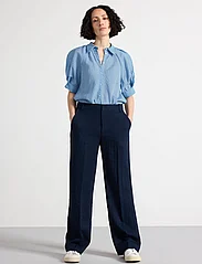 Lindex - Trousers Noor spring - broeken met rechte pijp - dark dusty blue - 4