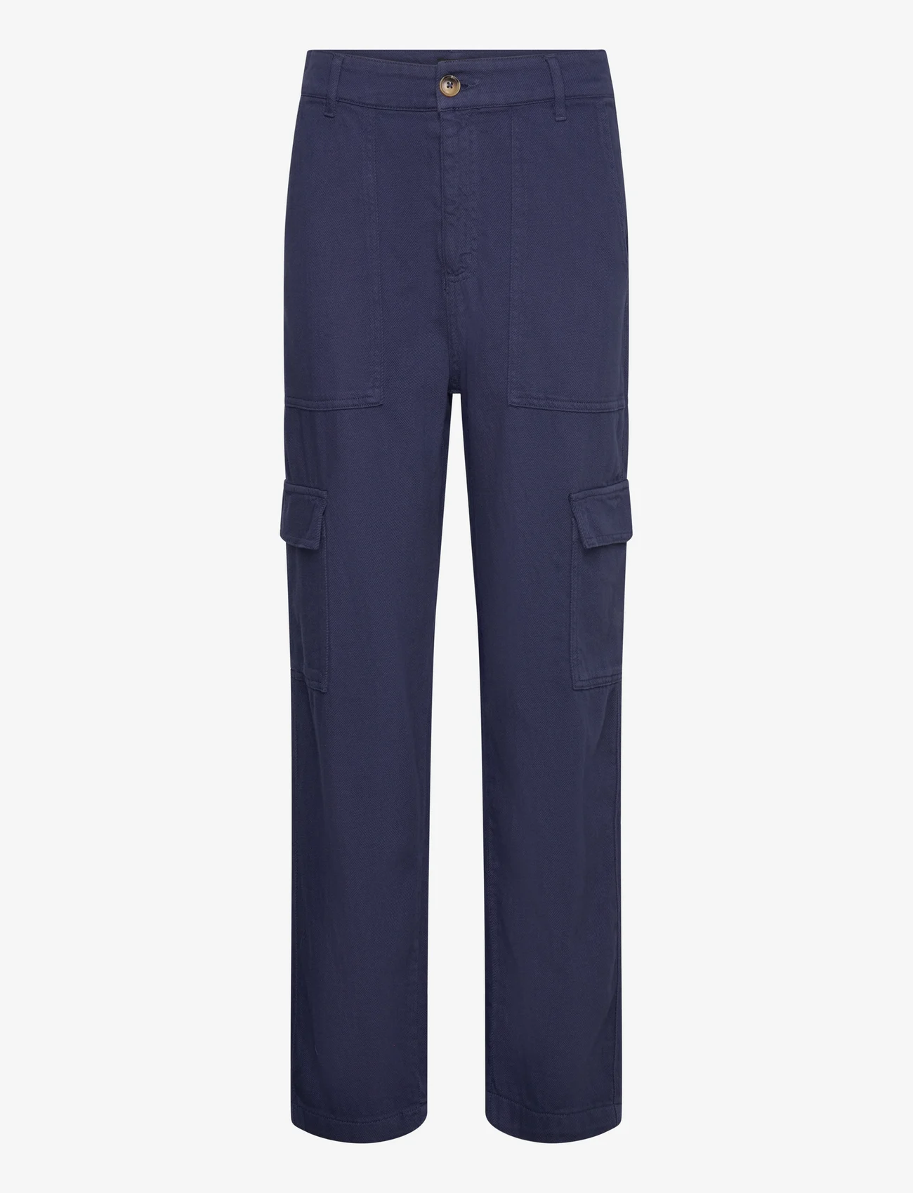 Lindex - Trouser Suzette patch pocket - cargo püksid - dark blue - 0