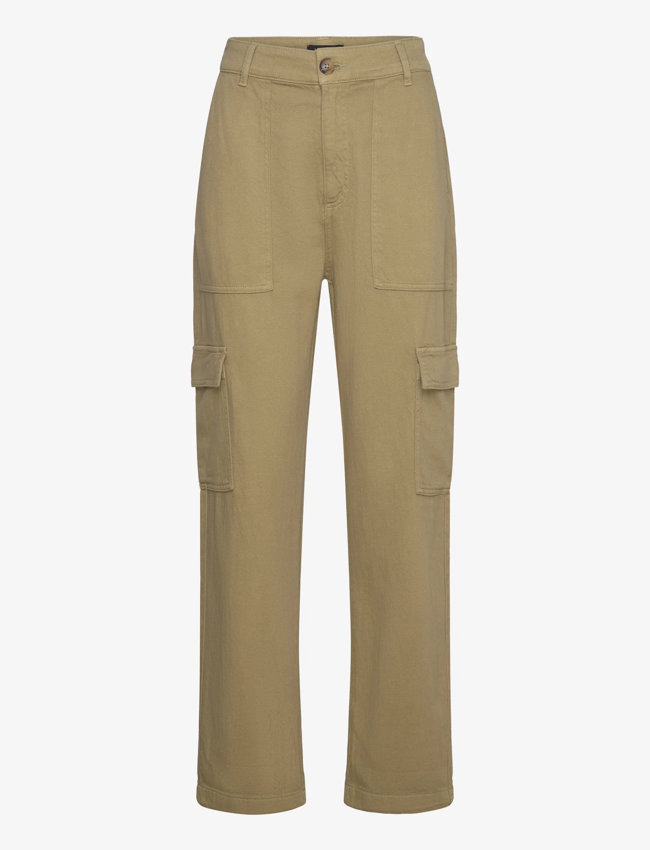 Lindex - Trouser Suzette patch pocket - cargo kelnės - green - 0