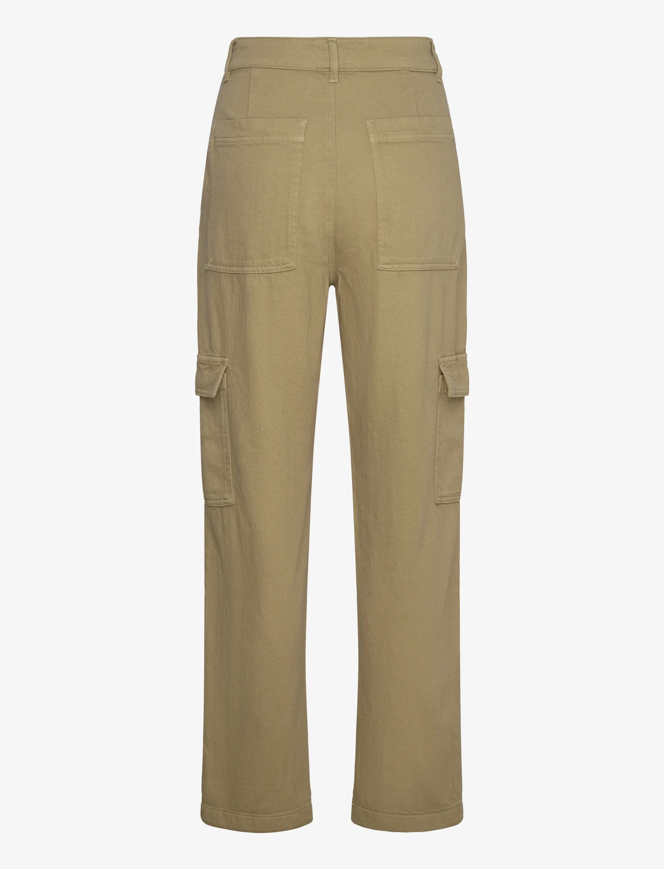 Lindex - Trouser Suzette patch pocket - cargo kelnės - green - 1