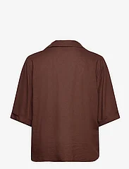 Lindex - Shirt Edda - linasest riidest särgid - brown - 2