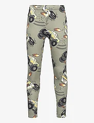 Lindex - leggings monster truck aop - lowest prices - dusty green - 0