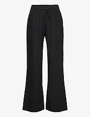 Lindex - Trousers linen - trousers - black - 1