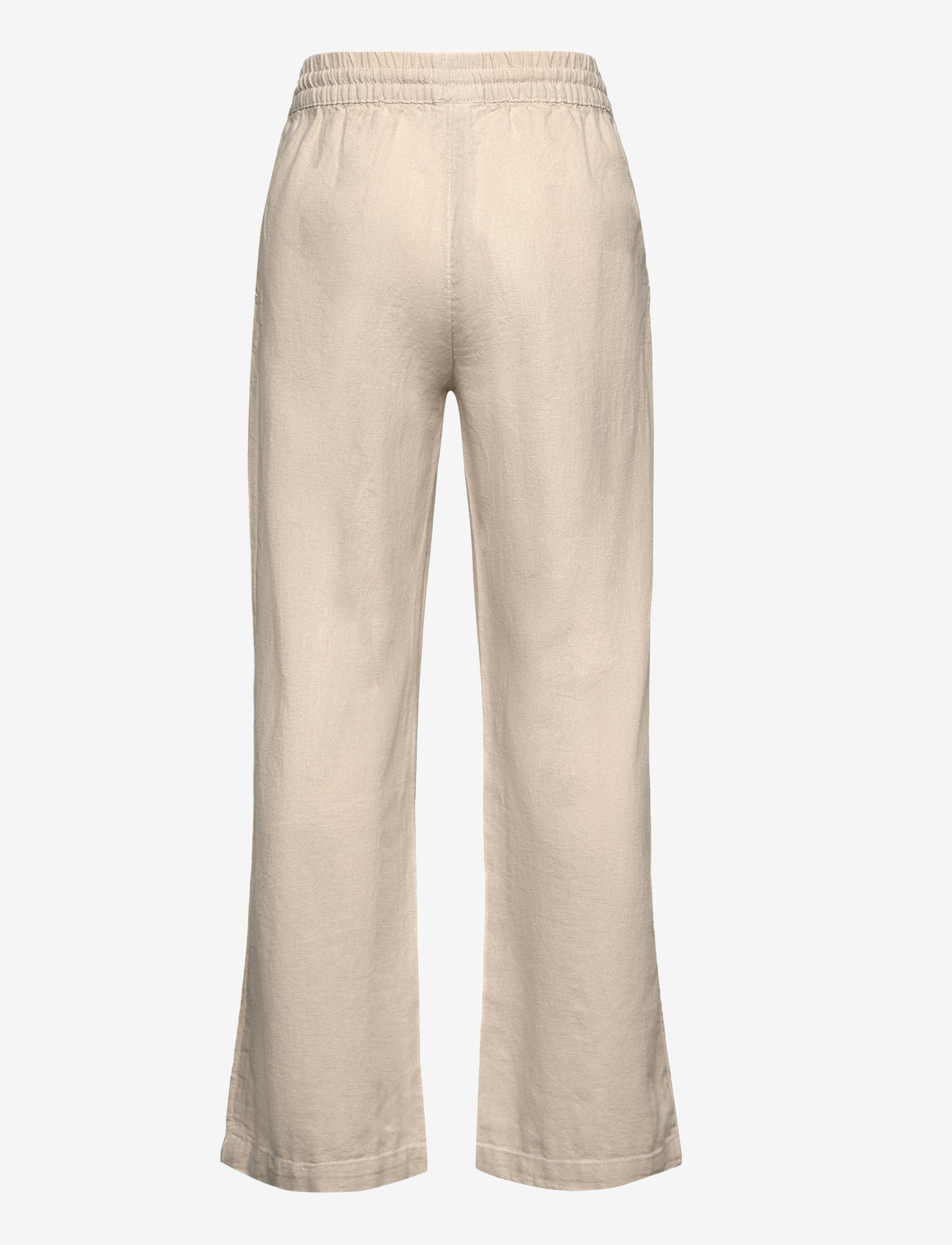 Lindex - Trousers linen - efterårstøj - light beige - 1
