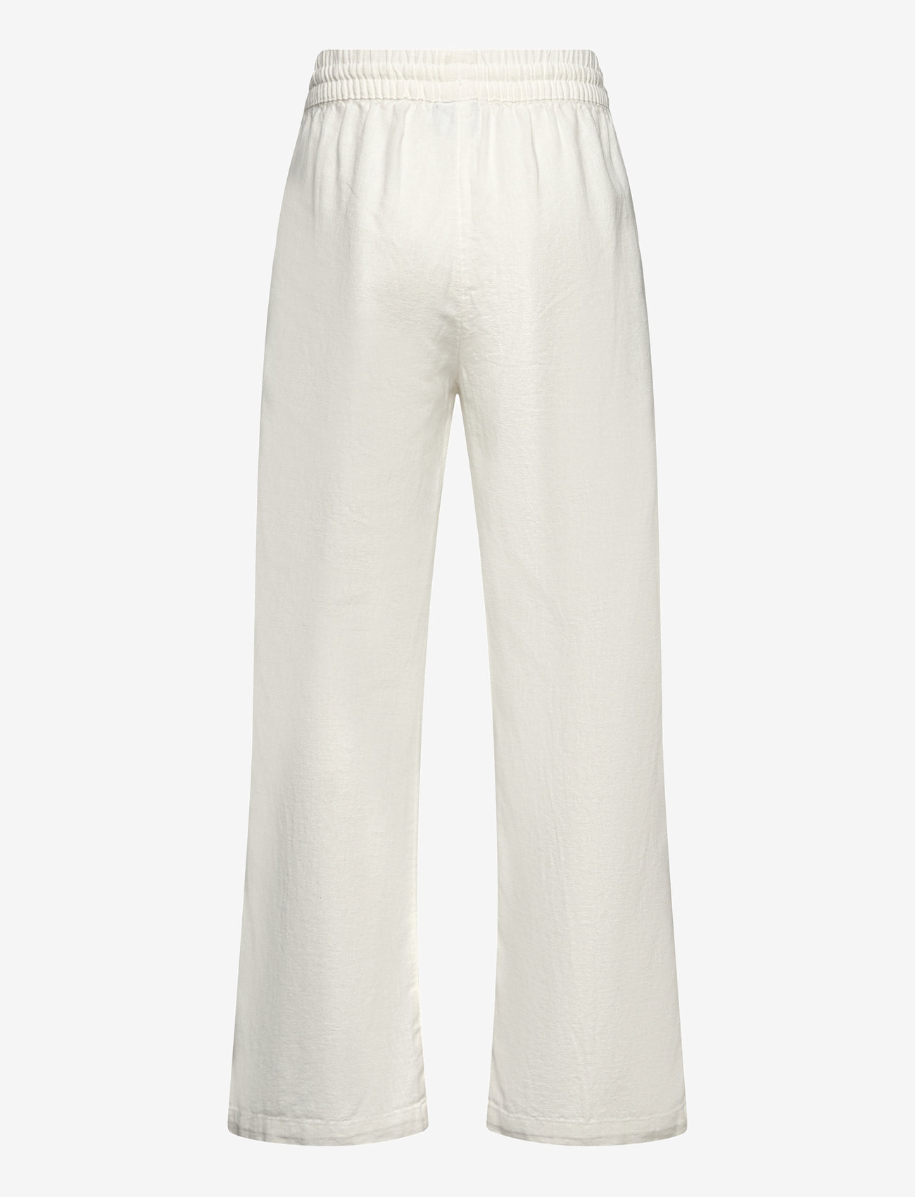 Lindex - Trousers linen - laveste priser - off white - 2