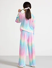 Lindex - Trouser jersey plisse rainbow - alhaisimmat hinnat - light pink - 4