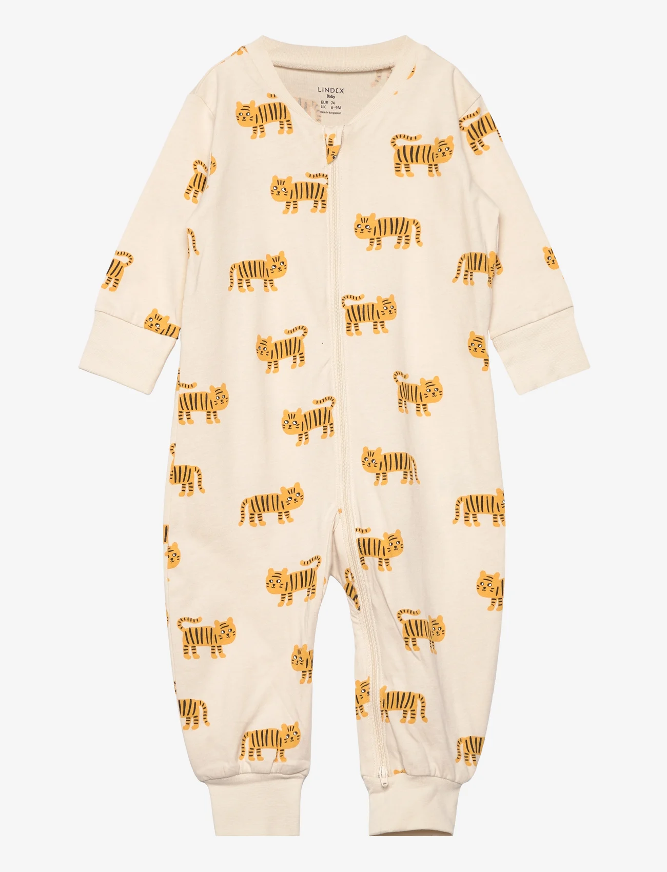 Lindex - Pyjamas tigers - vauvan yöpuvut - light beige - 0