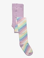 Tights SG cotton candy striped - LIGHT LILAC