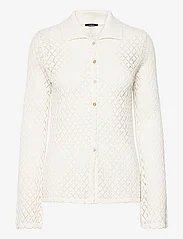 Lindex - Shirt knitted Pegha - langærmede skjorter - off white - 0