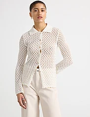 Lindex - Shirt knitted Pegha - pitkähihaiset paidat - off white - 2