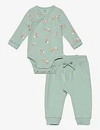 Set body jogger patch at back - LIGHT DUSTY TURQUOISE