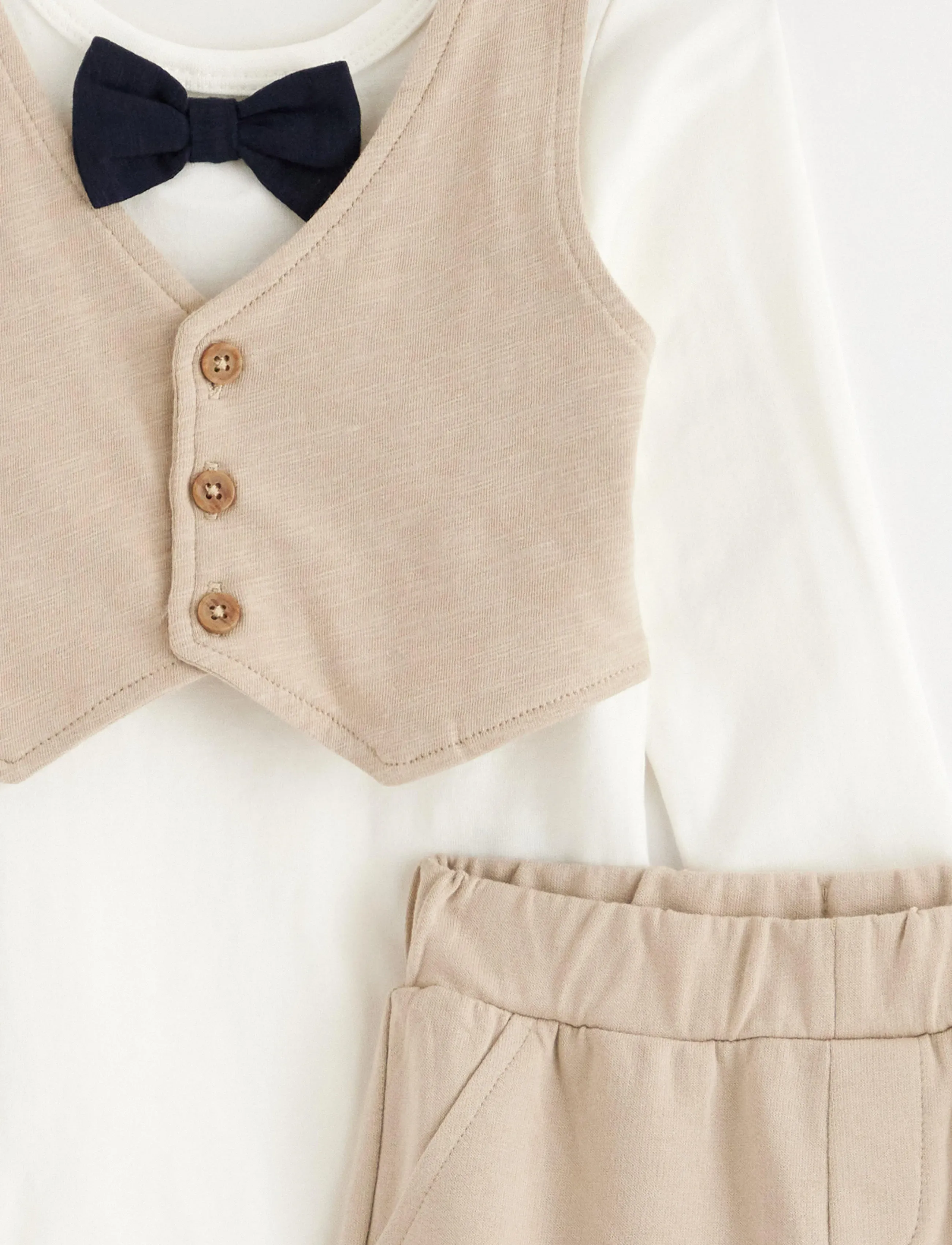 Lindex - Set body vest joggers - sets with body - beige - 4