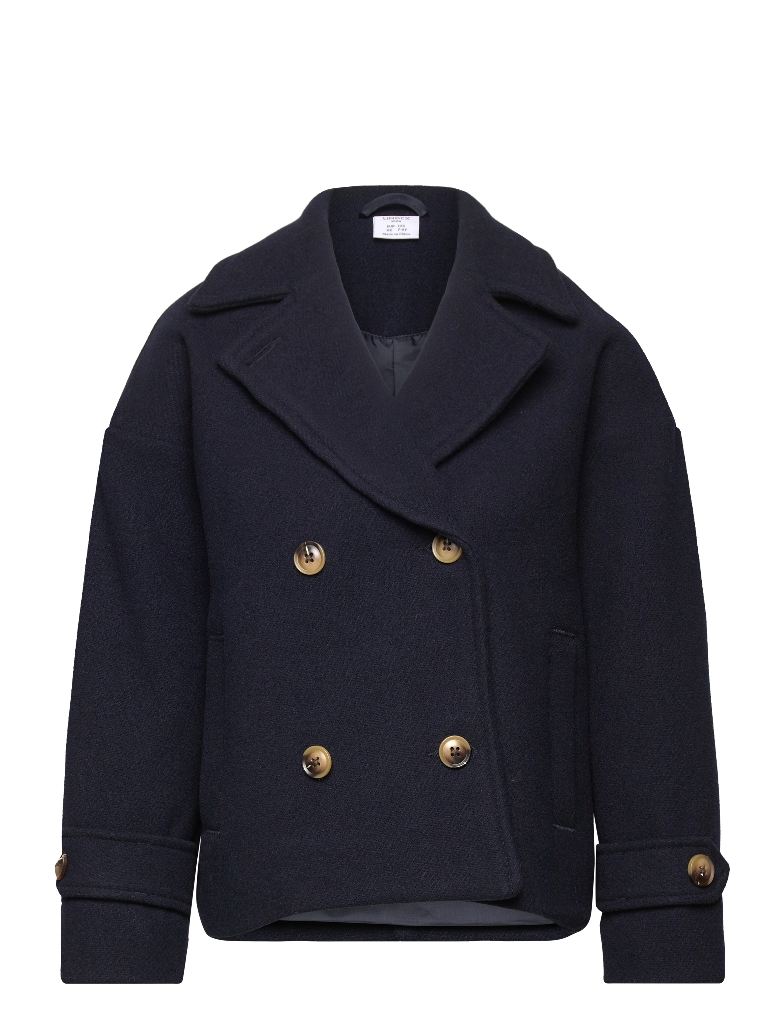 LINDEX Jacke Kurz Trench Navy - 128 - Kinder