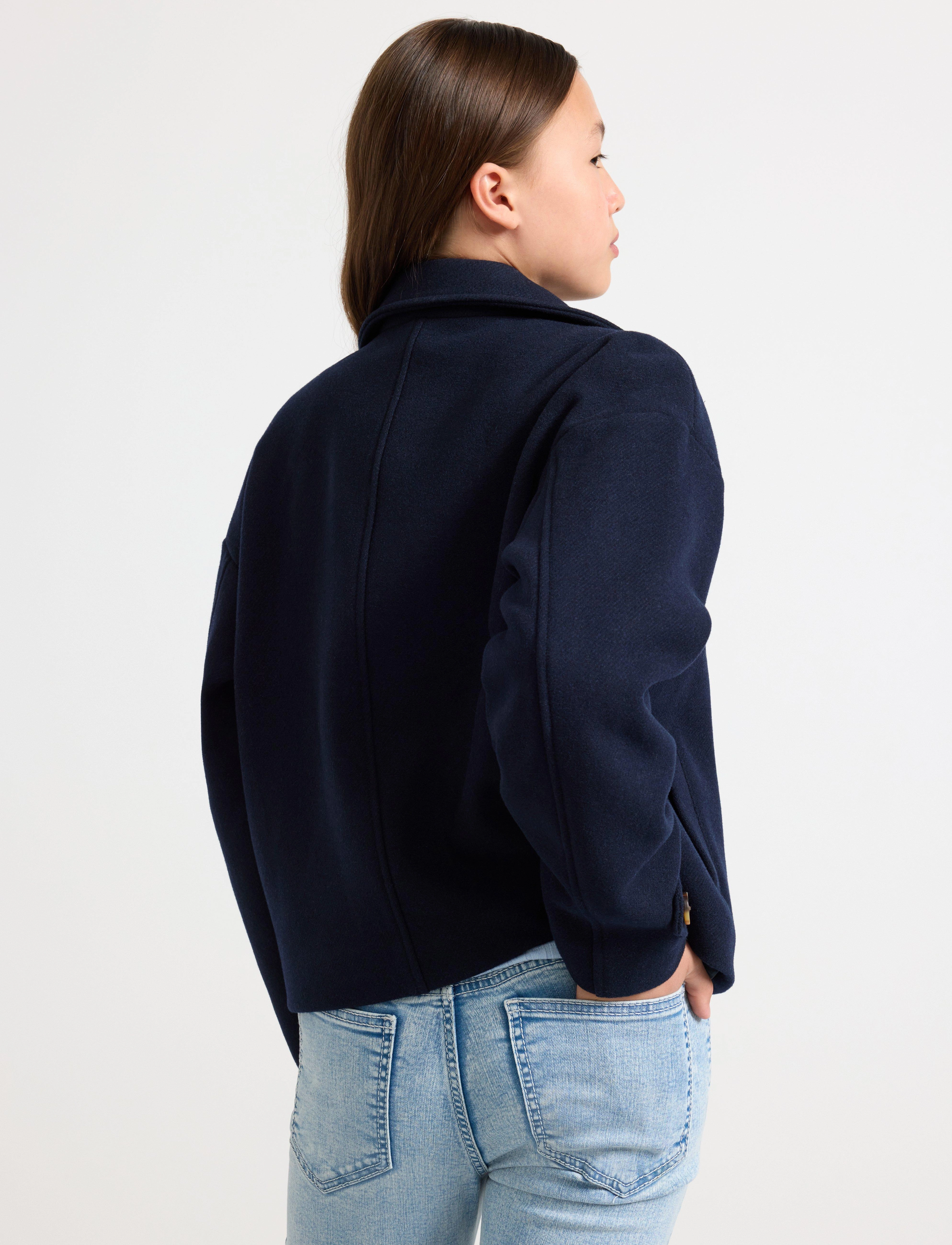 Lindex - Jacket Short trench - frühlingsjacken - dark dusty blue - 3