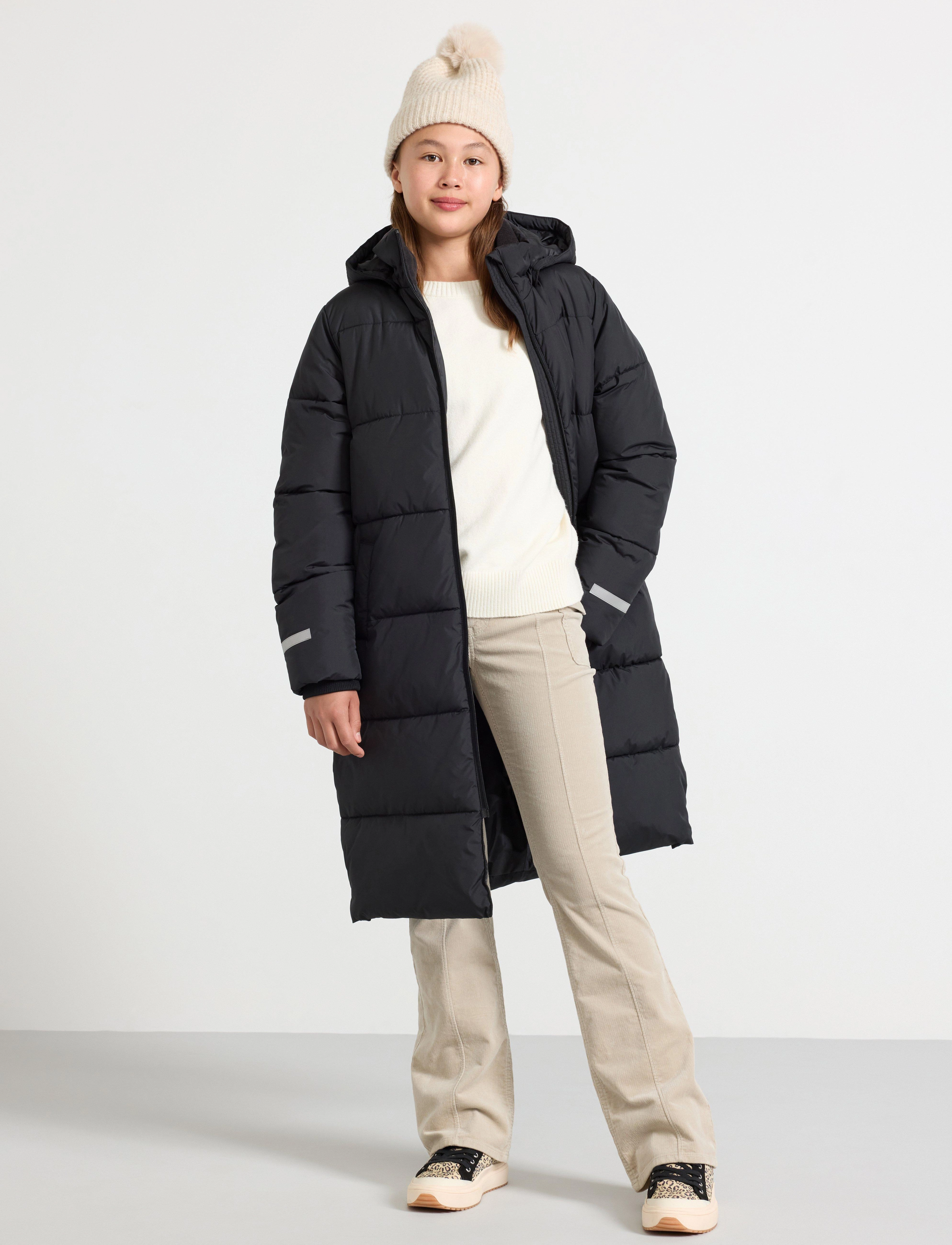 Lindex Vadderad Kappa, 170, Black, Jakker Og Frakker > Puffer Og Vatterede, Børn