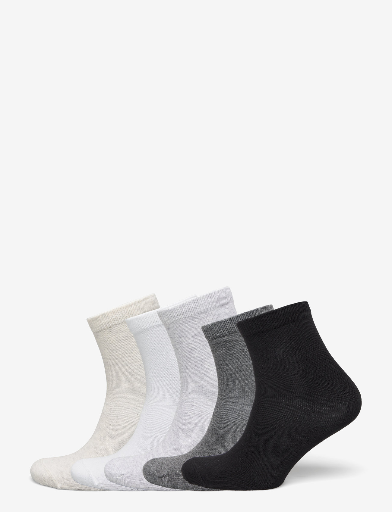 Lindex - 5-pack Socks - socks - light grey melange - 0