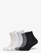 Sock 5 p BB plain neutrals - LIGHT GREY MELANGE