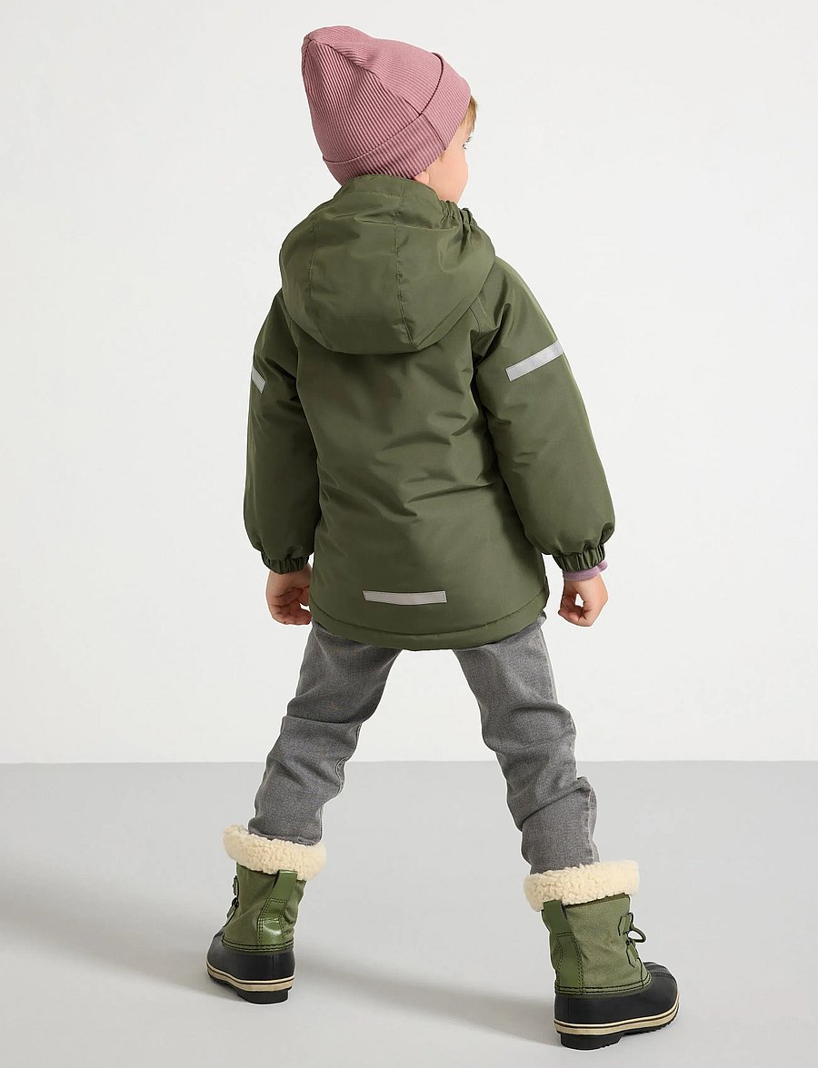 Lindex - Water repellent padded jacket - dunjakker - dark dusty khaki - 3