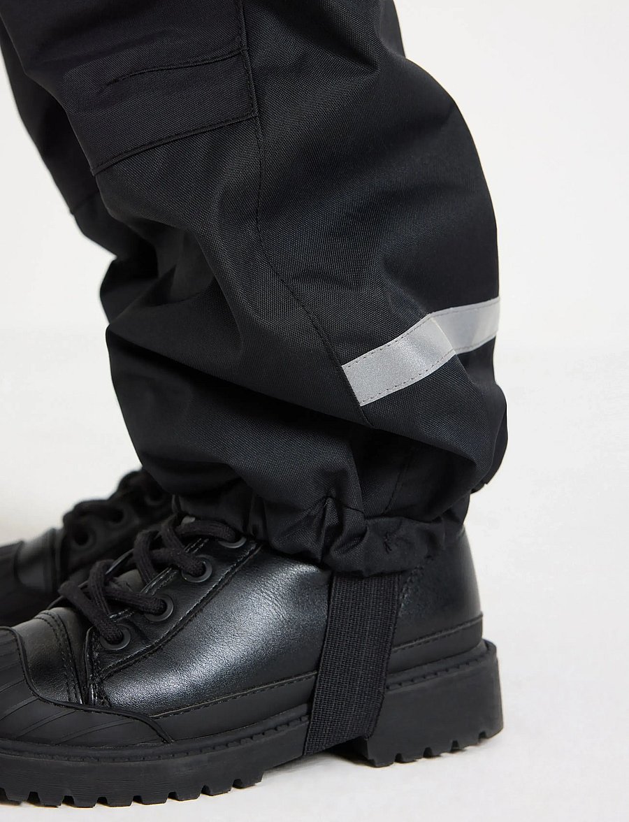 Lindex - Waterproof shell trousers - skalbukser - black - 4
