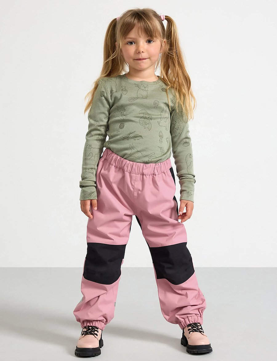 Lindex - Waterproof shell trousers - shell-püksid - dark dusty pink - 0