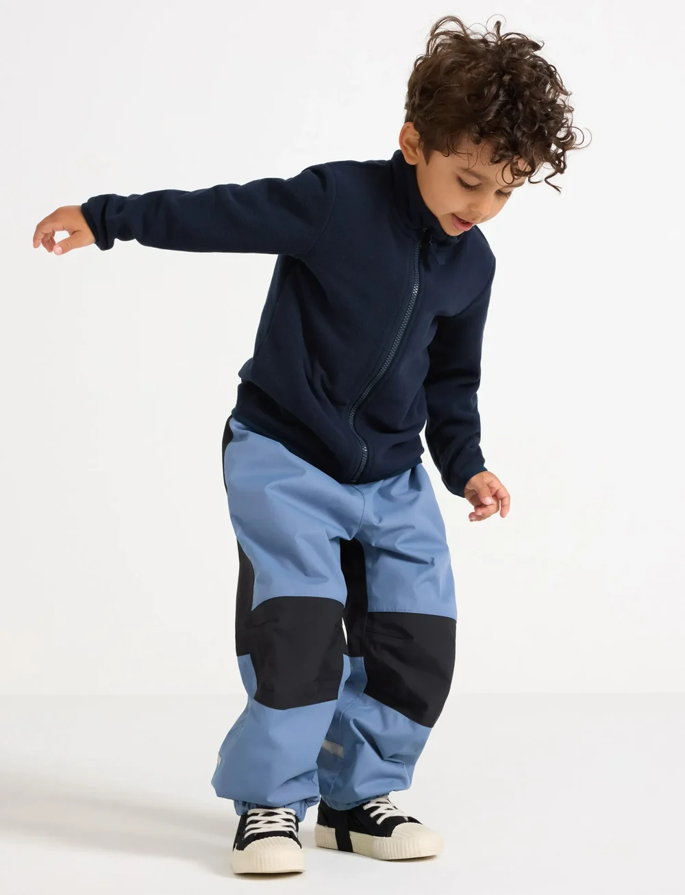 Lindex - Trousers shell small kids - skalbyxor - dusty blue - 0