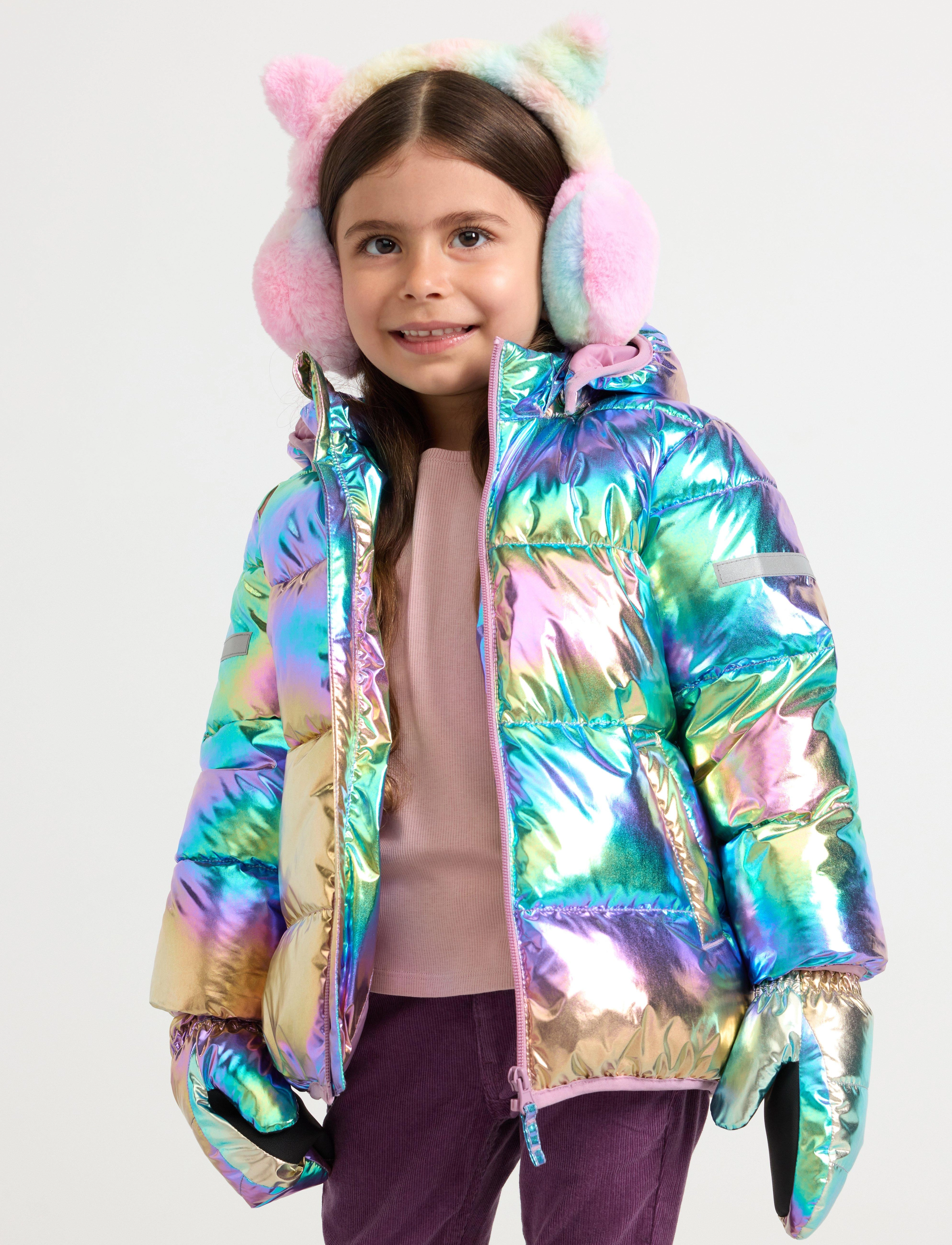 Lindex Glossy Padded Jacket, 92, Jackets & Coats, Mehrfarbig/gemustert - Puffer Padded, Kinder