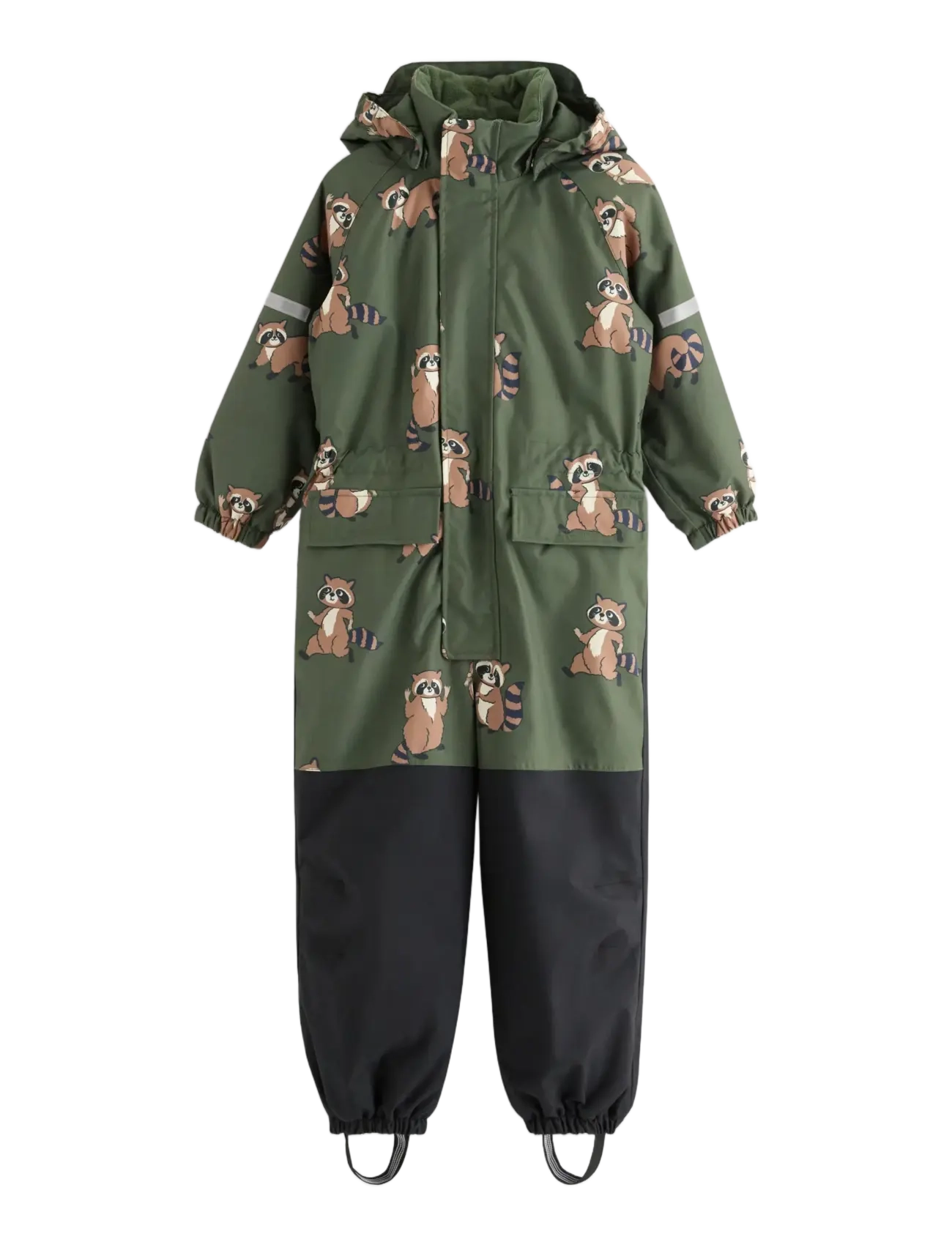 Lindex Padded waterproof snowsuit - Outdoor - DUSTY KHAKI / khaki/green