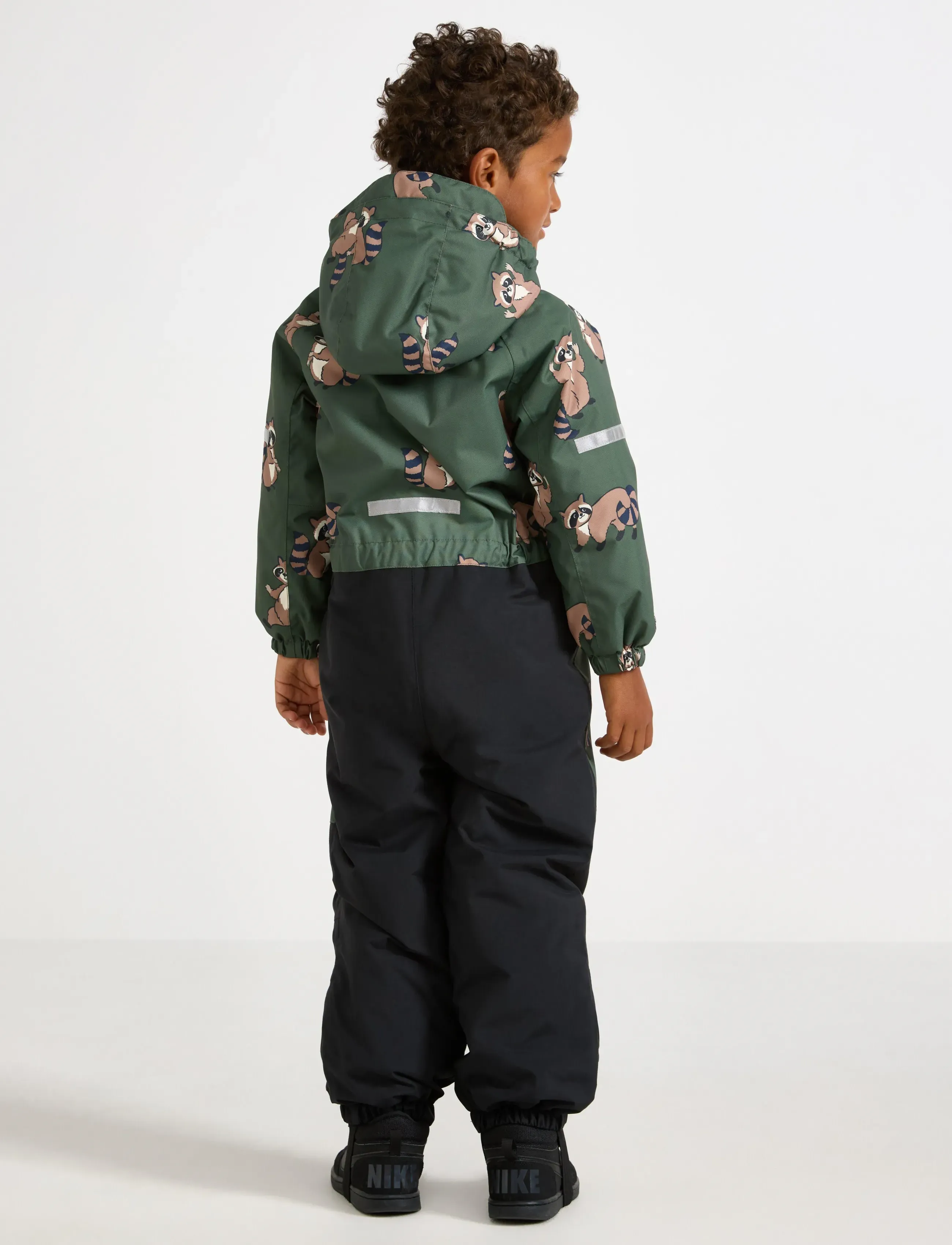 Lindex - Padded waterproof snowsuit - schneeanzug - dusty khaki - 3