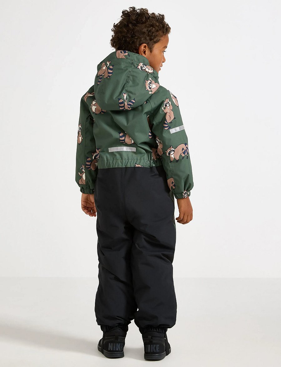 Lindex - Padded waterproof snowsuit - schneeanzug - dusty khaki - 3