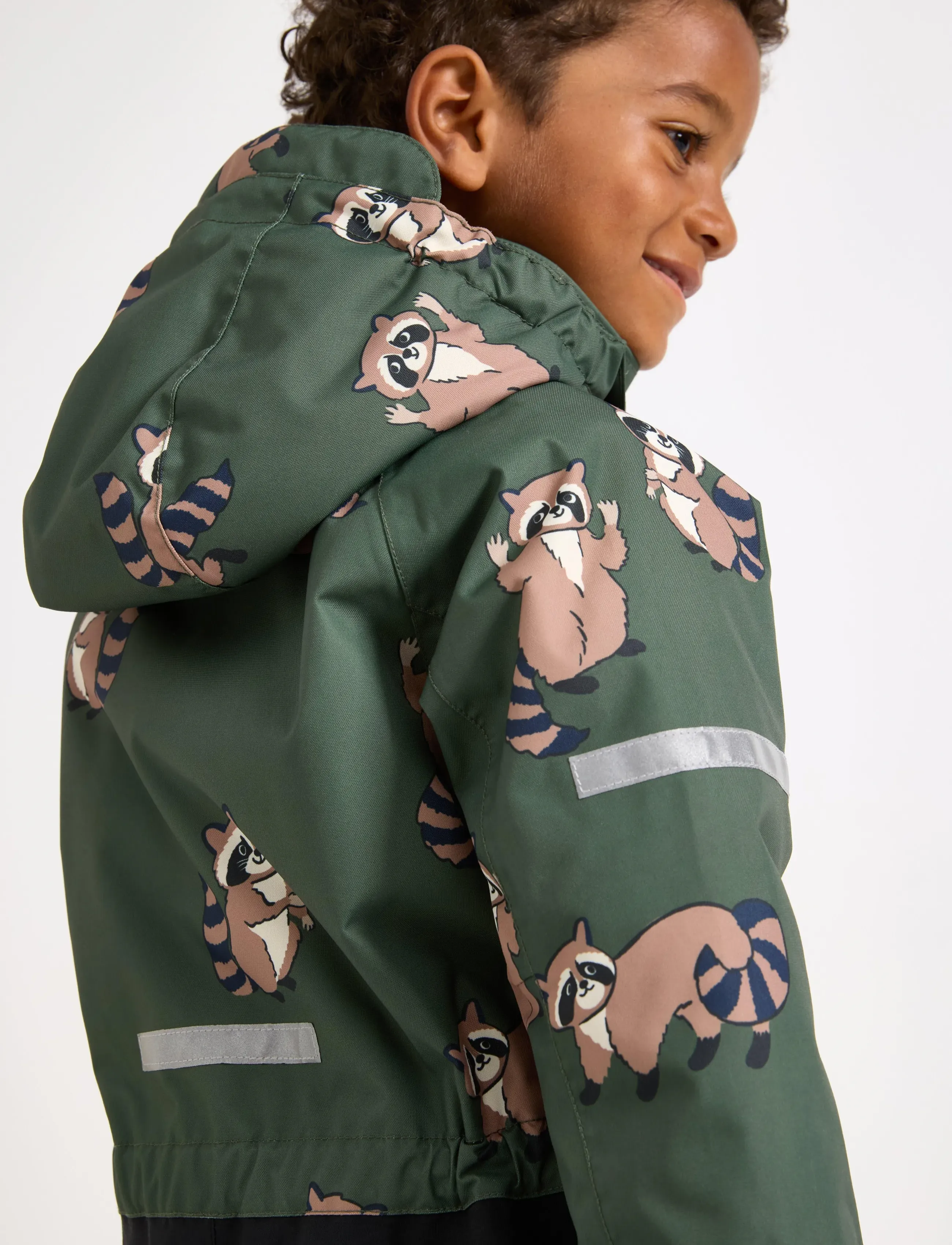 Lindex - Padded waterproof snowsuit - schneeanzug - dusty khaki - 4