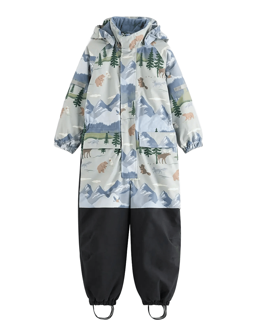 Lindex - Padded waterproof snowsuit - schneeanzug - light dusty turquoise - 1