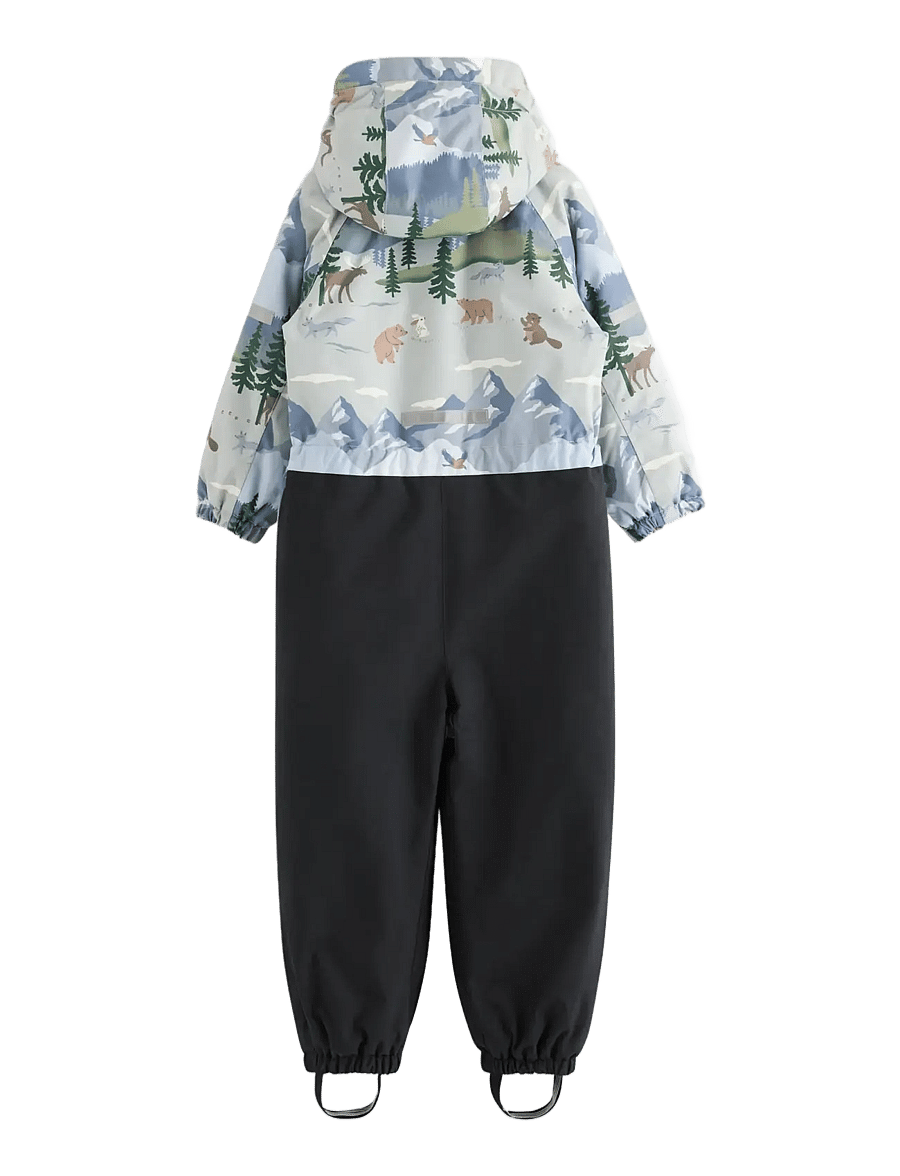 Lindex - Padded waterproof snowsuit - schneeanzug - light dusty turquoise - 2