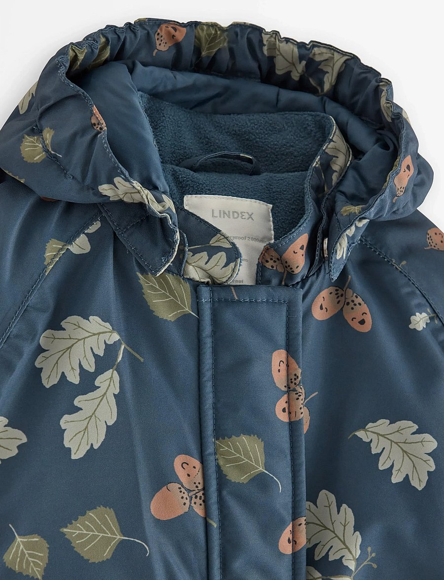 Lindex - Padded waterproof snowsuit - schneeanzug - dark blue - 2