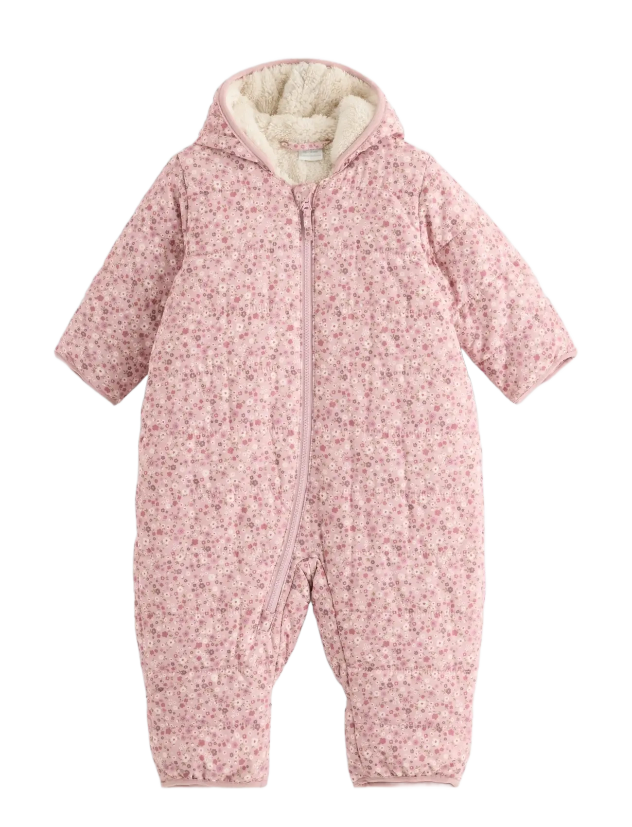 Lindex Water repellent padded snowsuit - Lindex - DUSTY PINK / pink/rose