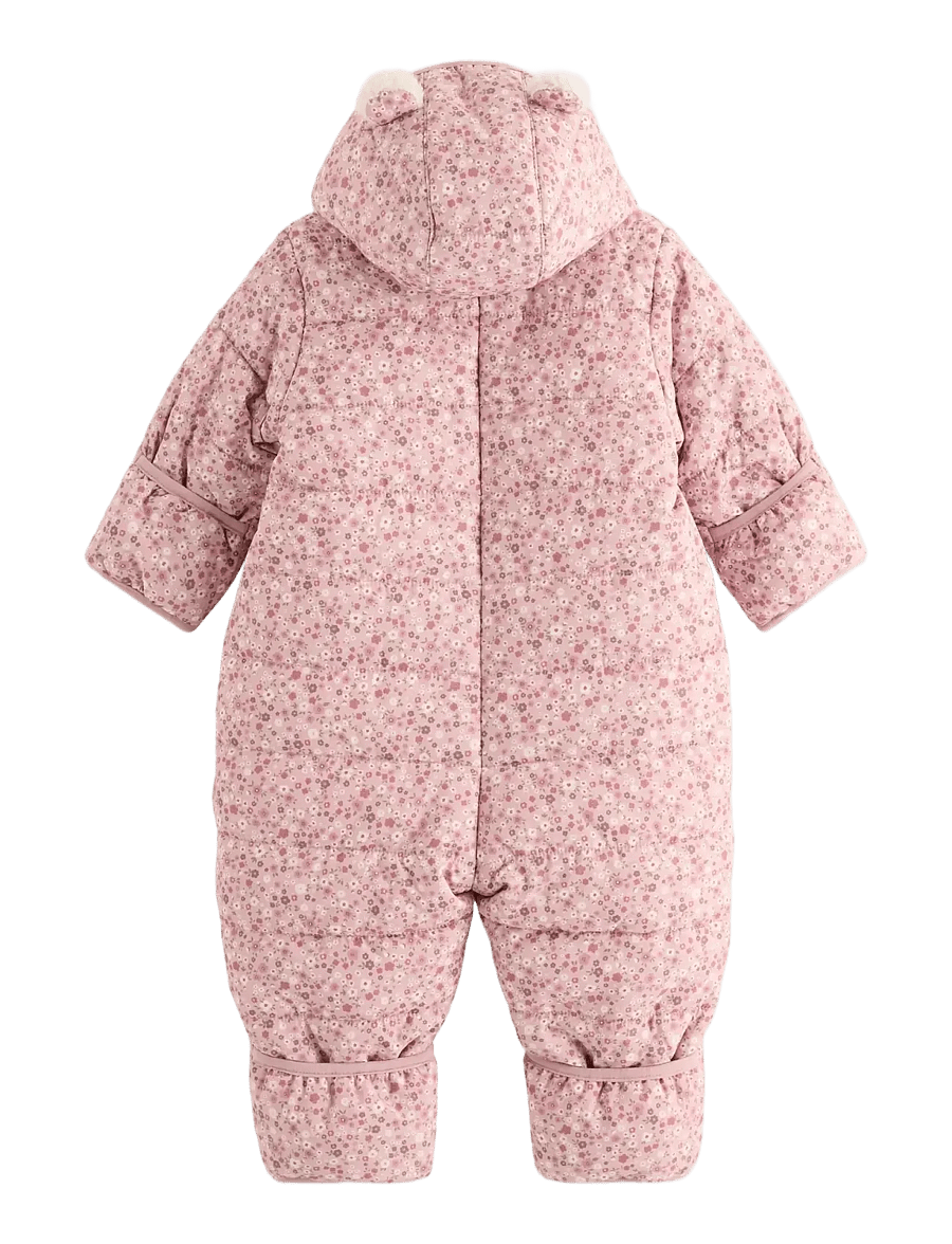 Lindex - Water repellent padded snowsuit - talvekombed - dusty pink - 1